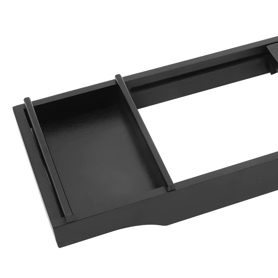 Bymaocar Badewannenablage aus Bambus, verstellbares Badewannenregal in Braun oder Schwarz, B/T/H: 75 x 170 x 42 cm - Bild 4