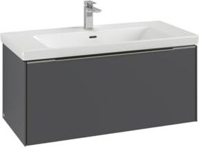 V&B Waschtischunterschrank Subway 3.0 in Grau, B/T/H: 97,3 x 42,9 x 47,8 cm - Bild 1