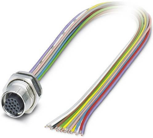Phoenix Contact 1419739 Sensor-Aktor-Einbausteckverbinder M12 Buchse mit 17 Polen und 0,50 m Kabel in Multicolor - Bild 1