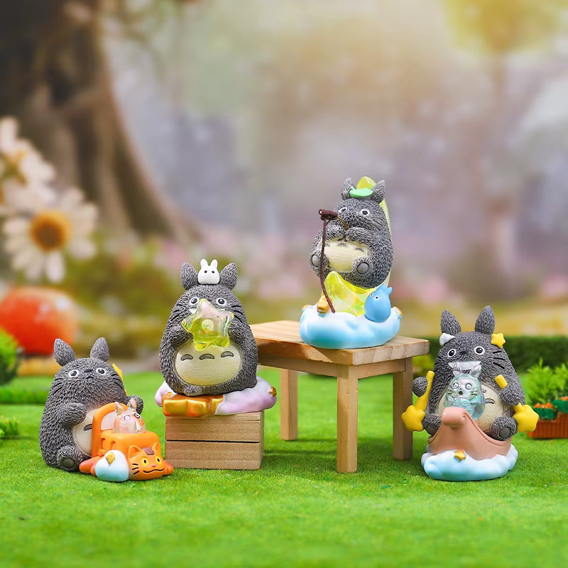 Bandai Totoro Die unsichtbare Totoro Auf der Straße bei Nacht, Blindbox, Desktop-Deko mit Lichtern - Bild 2