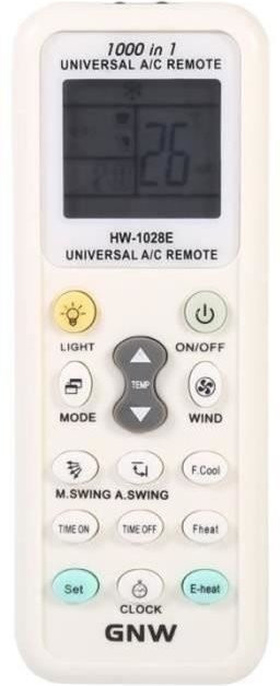 Techtrusty Universalfernbedienung für Klimaanlagen K-1028E in Weiß - Bild 1