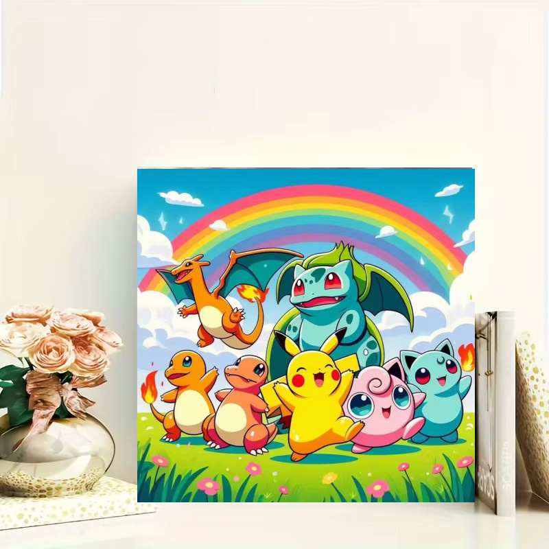 Potdemiel Pokemon Pikachu DIY Diamantmalerei Set mit Mosaik-Stickerei in Multicolour - Bild 2