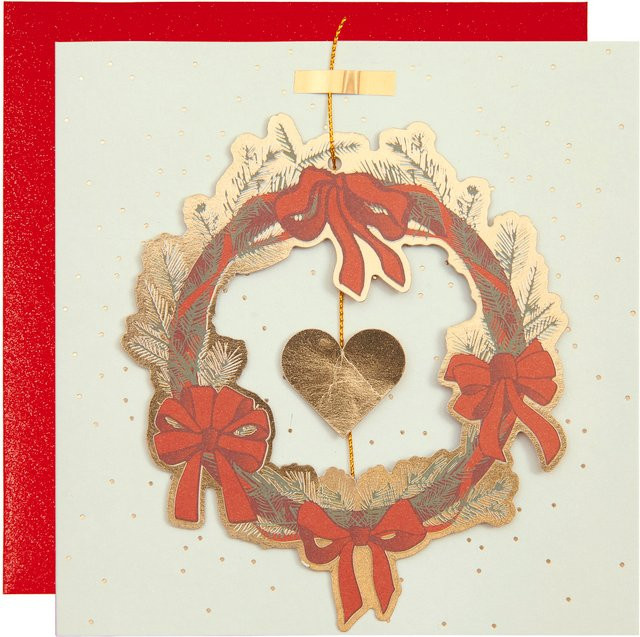 Rico Design Paper Poetry Grußkarte mit Ornament in Creme - Bild 1