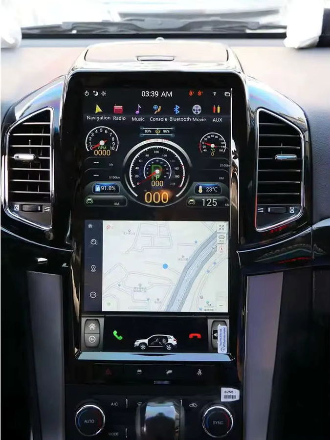 Aotsr Android 13.0 Multimedia Radio mit GPS und 8+128GB Speicher für Chevrolet Captiva, Schwarz - Bild 5