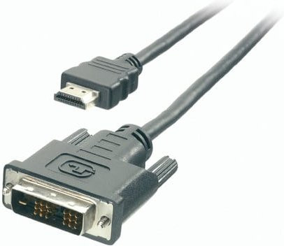 Vivanco HDMI zu DVI Anschlusskabel in Schwarz, Länge: 2 m - Bild 1