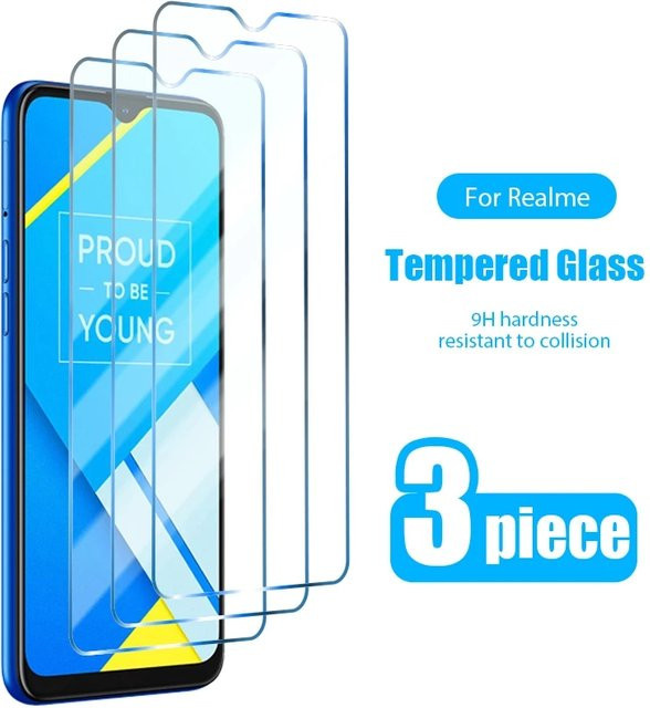 3-teiliges Displayschutzfolie Set aus gehärtetem Glas für OPPO A16 A54 A74 A94 5G A15 A15s A5 A9 2020 in Transparent - Bild 1