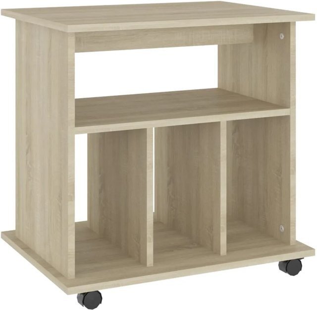 vidaXL Rollschrank Sonoma-Eiche in Braun mit modernem Design, B/T/H: 60 x 45 x 60 cm - Bild 1