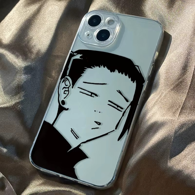 Soft Case Schutzhülle für iPhone mit Anime Gojo Satoru und Suguru Geto Design in Transparent - Bild 3