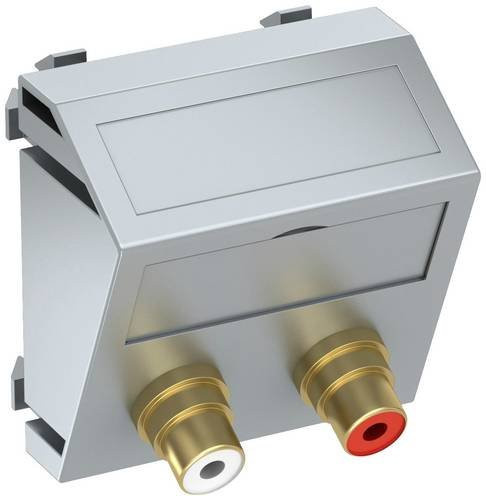 OBO Bettermann Abdeckung Multimediaträger in Silber aus Aluminium B/H/T: 45 x 45 x 26 mm - Bild 1