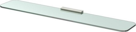 LENZ Glasablage PEARL in Silber, transparent, Nickel-matt, Montage durch Kleben oder Bohren - Bild 1