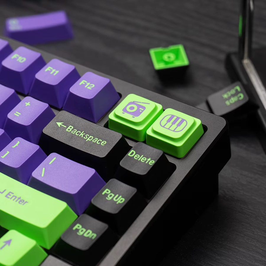 GMK Large Set Tastenkappen Cherry Profil Double Shot PBT für mechanische MX-Tastaturen, ISO Enter 7U, Multicolour - Bild 3