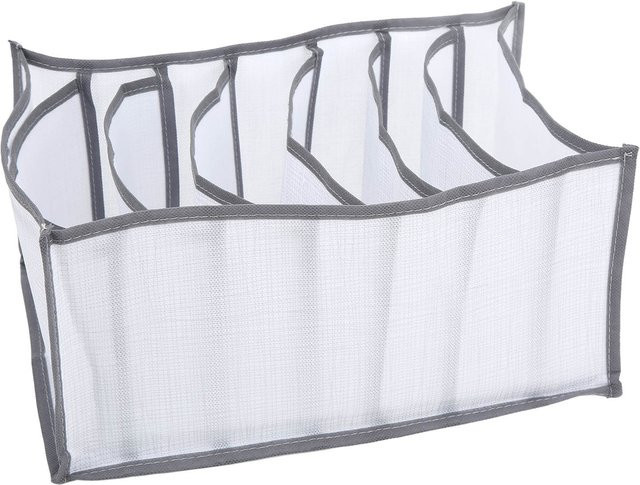 GoolRC Kleiderschrank Kleiderorganizer mit 7 Fächern, stapelbar und faltbar, weiß - Bild 1