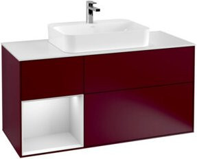 V&B Waschtischunterschrank Finion mit Wandbeleuchtung in Weiß, Breite: 120 cm - Bild 1