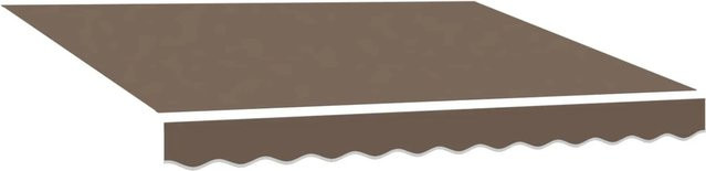 vidaXL Markisenersatzstoff aus Polyester in Taupe, Breite: 5 m, Tiefe: 3,5 m - Bild 1