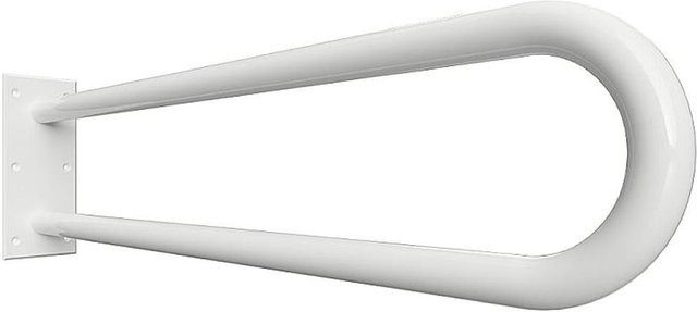 Brillantbad BELP Stützgriff in U-Form aus Stahl in Weiß Matt, B/T/H: 100 x 25 x 82,9 cm - Bild 1