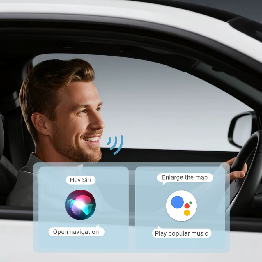 XUDA Mini L9 CarPlay Wireless Adapter 2-in-1 WLAN 5.8G Android Auto Dongle in Schwarz - Bild 4