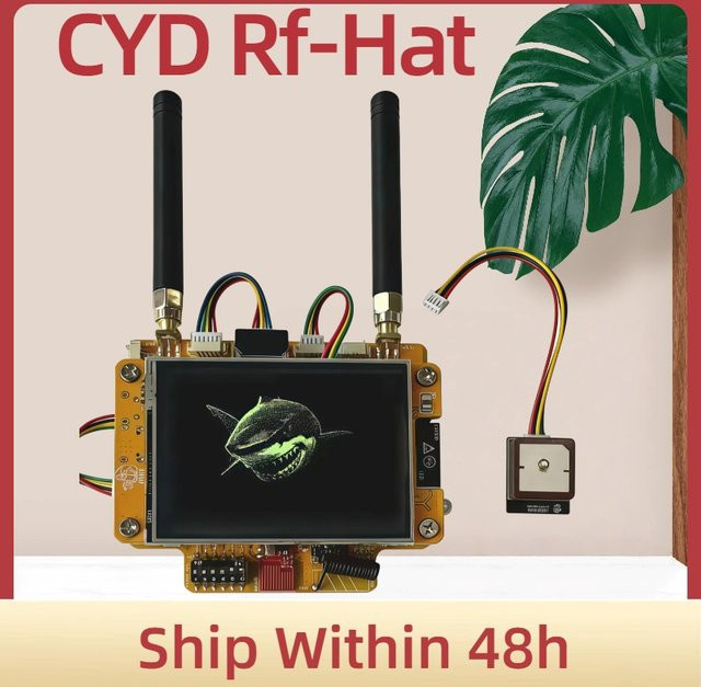 Heltec Automation NM-RF-Hat Companion Hat Multi-Band RF für CYD Bruce ESP32-2432S028 mit IR TX/RX, NRF24, PN532, CC1101, 433M OOK, Power Management und TF Slot in Multicolour - Bild 1