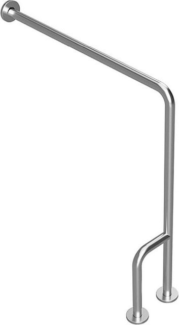 Brillantbad BELP Stützgriff Links Edelstahl gebürstet Silber B: 23,0 cm, T: 86,6 cm, H: 84,0 cm mit Abdeckung für Bad und WC - Bild 1