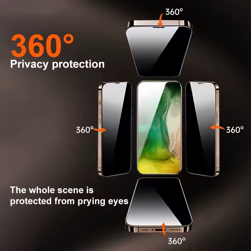 5 Stück Privatsphäre Hydrogel Displayschutzfolie für iPhone 15 16 17 Pro Max XS XR X 11 12 13 14 Pro 13 Mini 7 8 Plus in Transparent - Bild 2