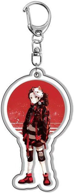 Schlüsselanhänger Demon Slayer Kimetsu no Yaiba, Acryl, 55mm, Unisex, red - Bild 1