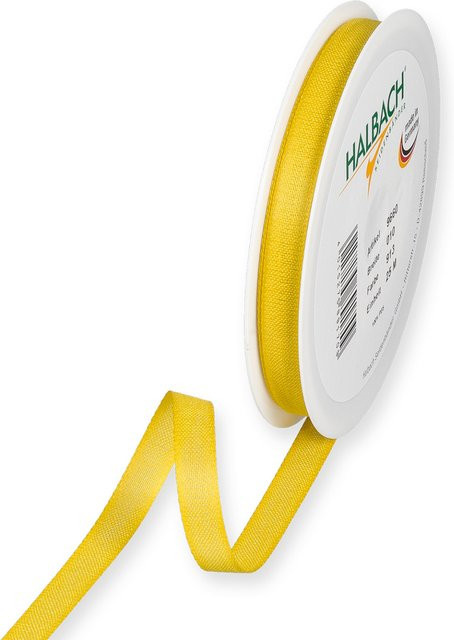Halbach Dekoband in Baumwolloptik aus Polyester, Honiggelb, Breite: 10 mm, Länge: 7 m - Bild 1