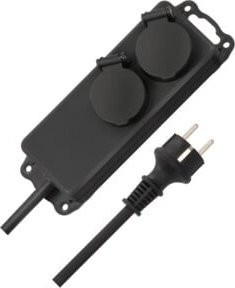 Brennenstuhl Outdoor-Steckdosenleiste 2-fach IP44 schwarz 2m - Bild 2