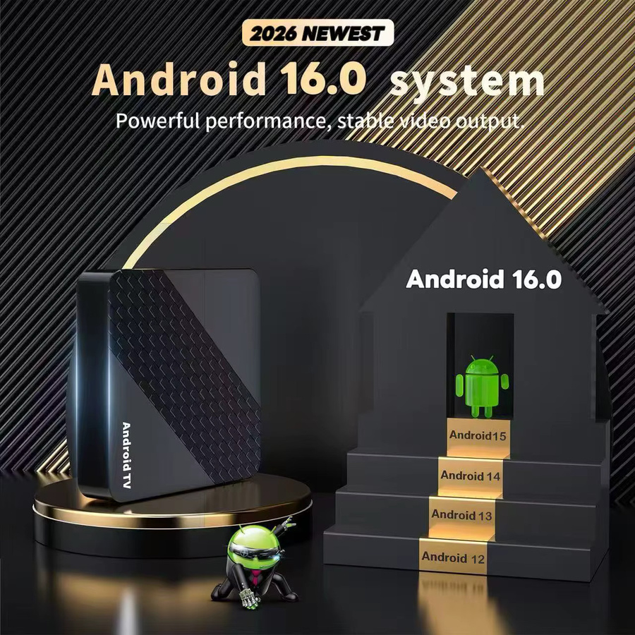 Smart X10 Android 16 TV-Box mit 8 GB RAM und 256 GB Speicher, Rockchip RK3518, 8K Video, Bluetooth 5.4 und Google Assistant, Schwarz - Bild 2
