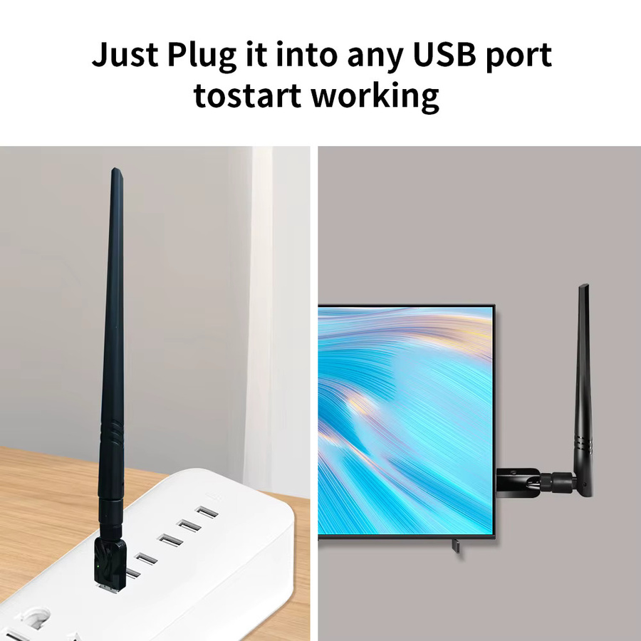 Tuya Zigbee Range Extender USB High-Gain Gateway mit abnehmbarer Antenne in Schwarz für Home Assistant - Bild 3
