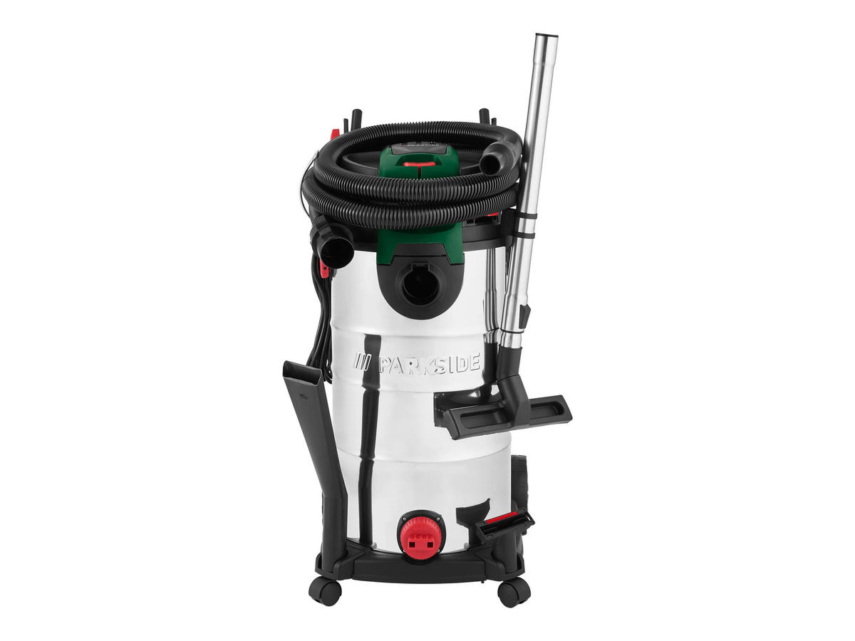 Parkside Nass-/Trockensauger PWDL 40 A1 aus Edelstahl, B/T/H: 48,0 x 38,5 x 101,5 cm - Bild 3