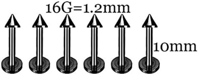 Piercing-Kit Edelstahl, Schwarz, Damen - Bild 1