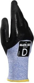 MAPA Schnittschutzhandschuh KryTech 582 in Blau und Schwarz, Größe 11 - Bild 1