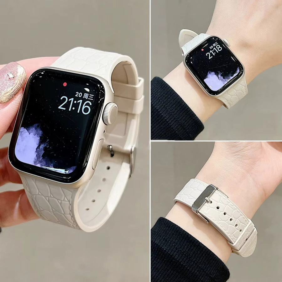 RWBANDS Uhrenarmband Silikon, Weiß, Unisex - Bild 3