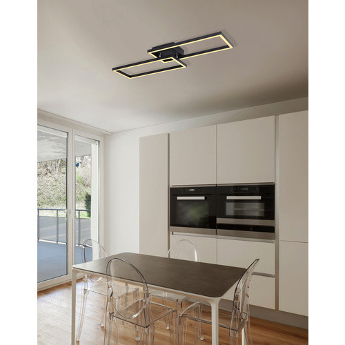 GLOBO LIGHTING Deckenleuchte aus Metall mit LED-Leuchtmittel in Schwarz - Bild 3