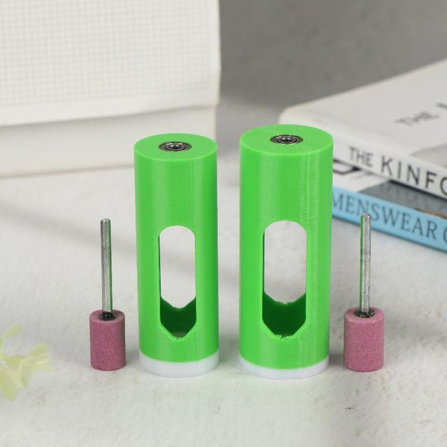 HUXUAN Schleif- und Polierwerkzeug-Set für 18650/21700 Lithium-Batterien in Grün - Bild 1