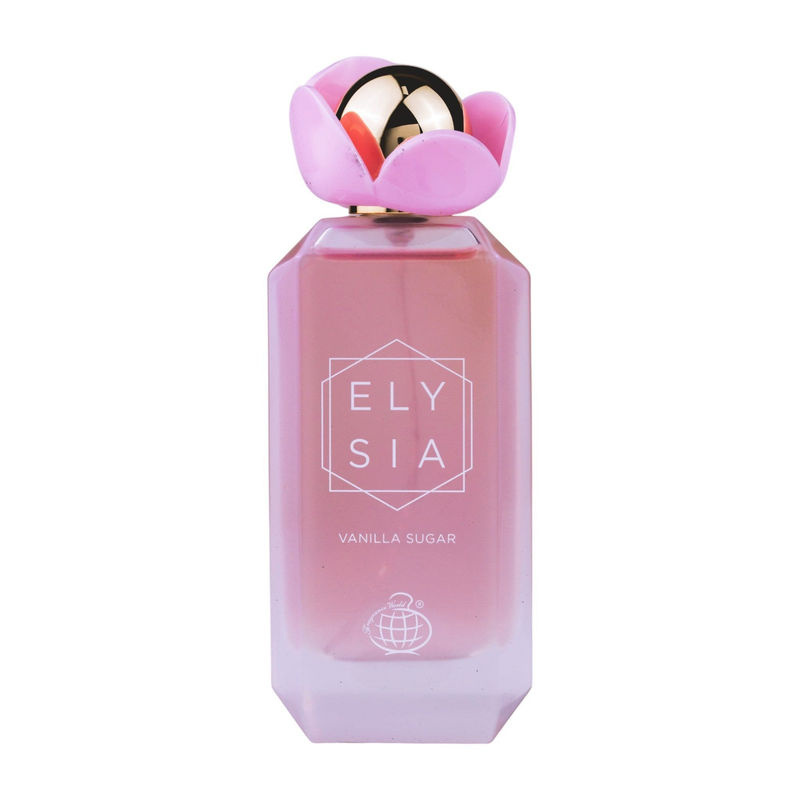 Fragrance World Elysia Vanilla Sugar Eau de Parfum für Erwachsene in Rosa, 100ml - Bild 3