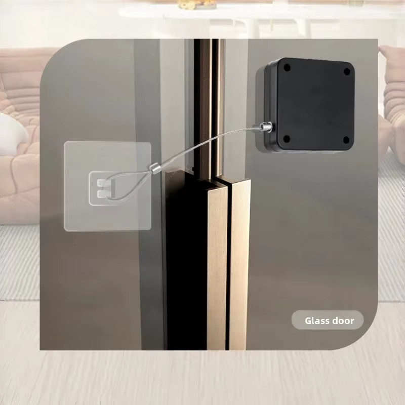Artifac Schlagfreier Türschließer mit Teleskop-Funktion und kräftigem Zugseil für Holztüren und Schiebetüren - Bild 3