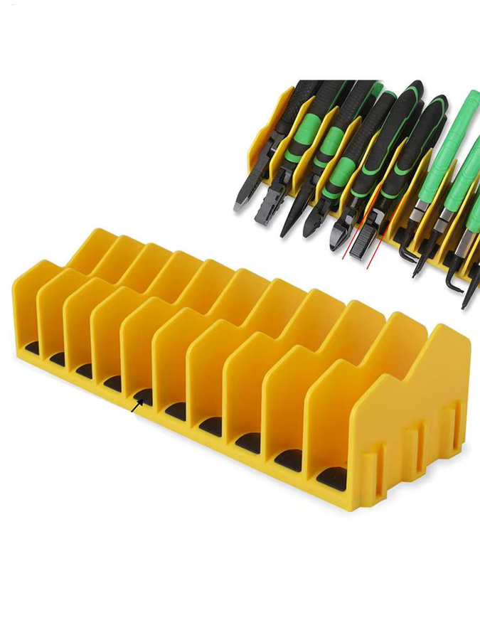 Stapelbarer Zangen Organizer aus ABS Kunststoff mit 10 Slots in Blau - Bild 6