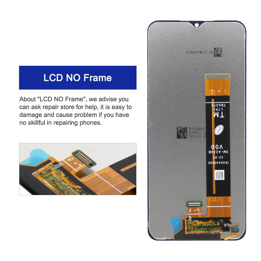 Samsung A23 5G LCD-Display mit Rahmen und Touchscreen-Digitizer Ersatz in Schwarz - Bild 4