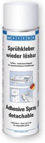 WEICON Sprühkleber wieder lösbar, transparent/weiß, 500 ml - Bild 1