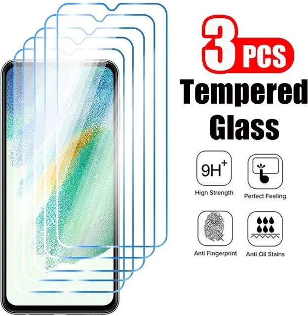 3er-Pack HD gehärtetes Glas Displayschutz für Samsung Galaxy A35 A34 A33 A32 A31 A30 A22 5G A21S A15 A14 A13 A12 A03 in Transparent - Bild 1