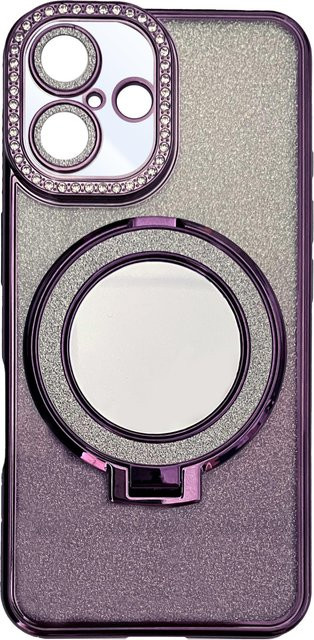 Glamour Mirror Back Cover für Apple iPhone 16 Pro in Purple - Bild 1