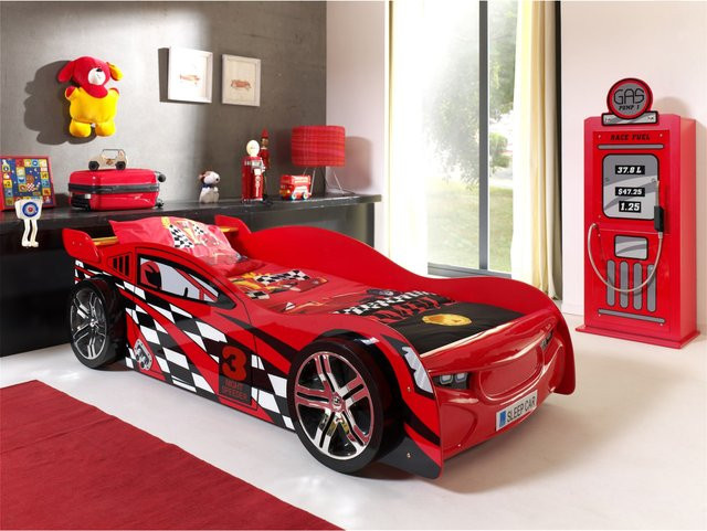 Vipack Autobett Night Speeder für Kinder in Rot aus lackiertem MDF - Bild 1