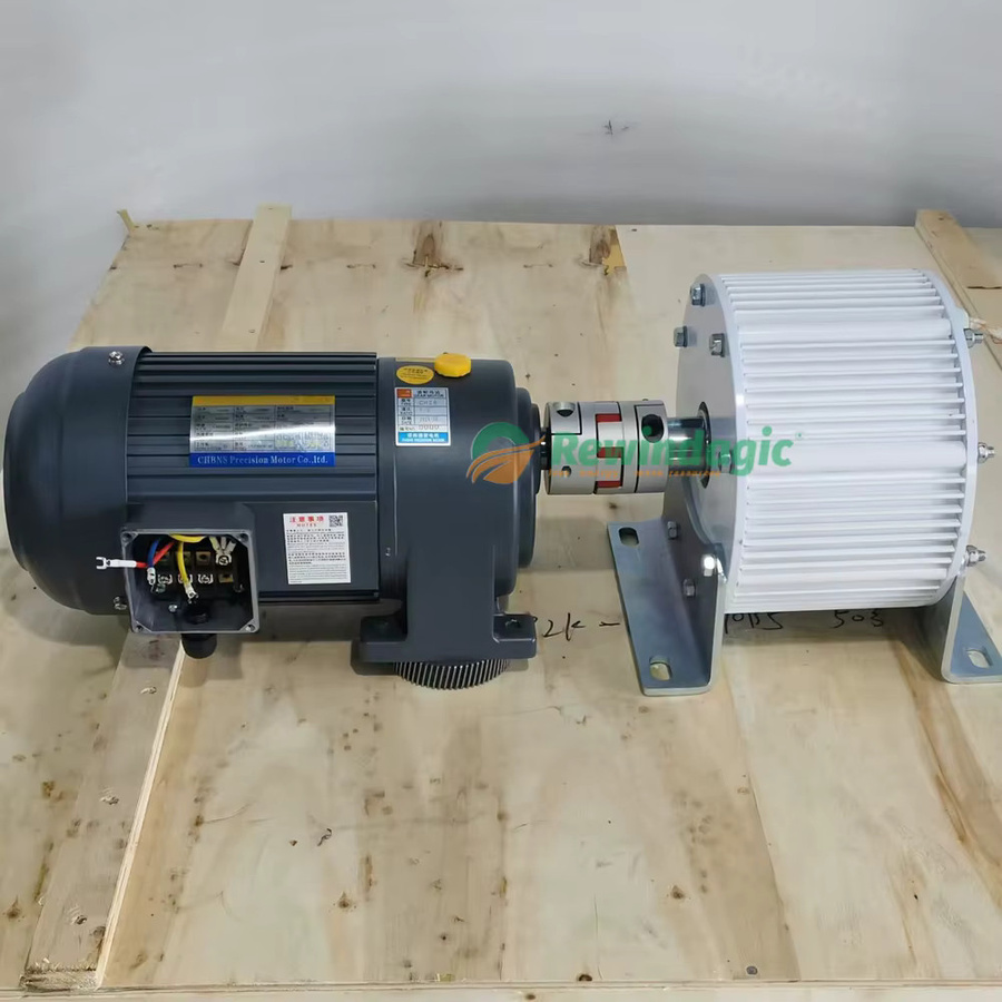 Rewindagic Permanentmagnetgenerator mit Antriebsmotor als leiser Dynamo für 20KW bis 100KW in 120V, 220V oder 380V bei 400RPM - Bild 3