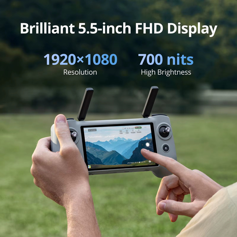 Potensic Fernbedienung für ATOM 2 Drohne mit 5,5 Zoll Bildschirm und 1080P Display in Grau - Bild 2