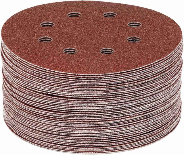 Klingspor Klett Schleifscheibe PS18EK GLS5 Korn 120 für Exzenterschleifer, 50 Stück, Braun - Bild 1