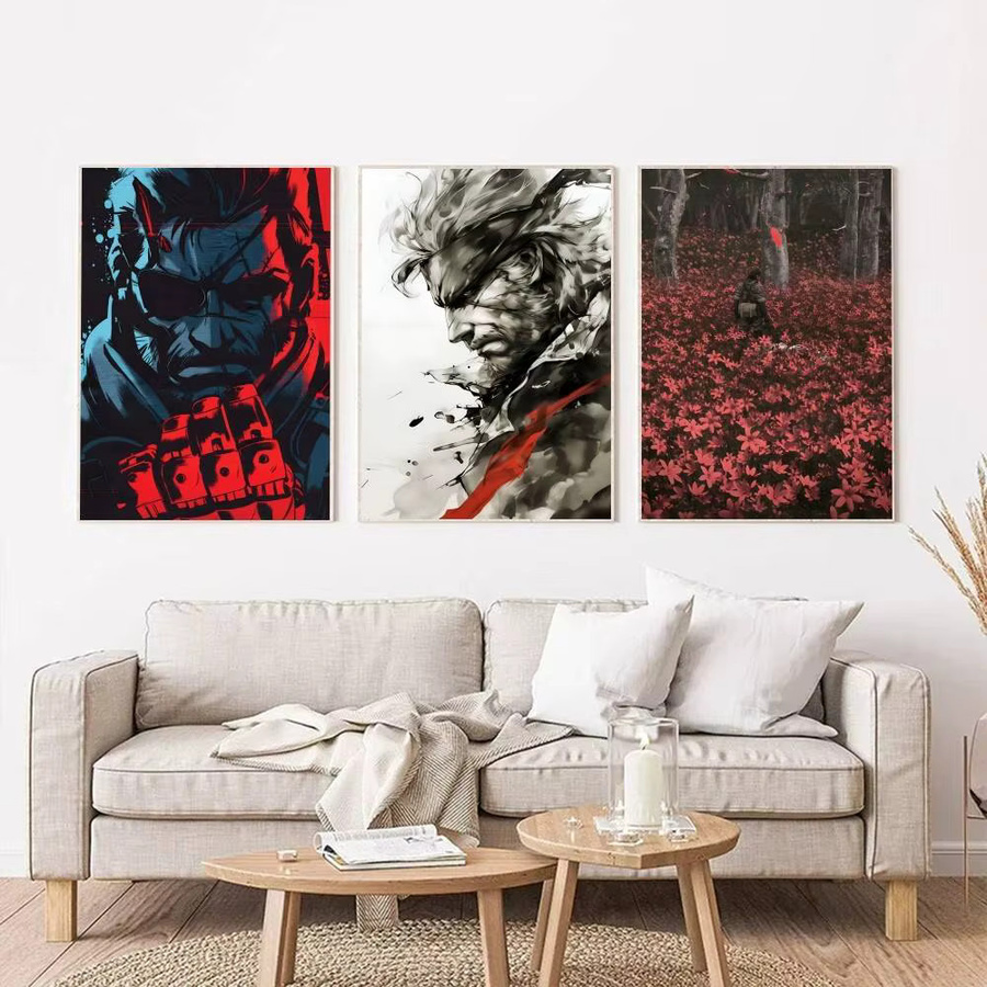 Selbstklebendes Metal Gear Solid Manga Poster aus Papier in Multicolour für deine Wandgestaltung - Bild 3