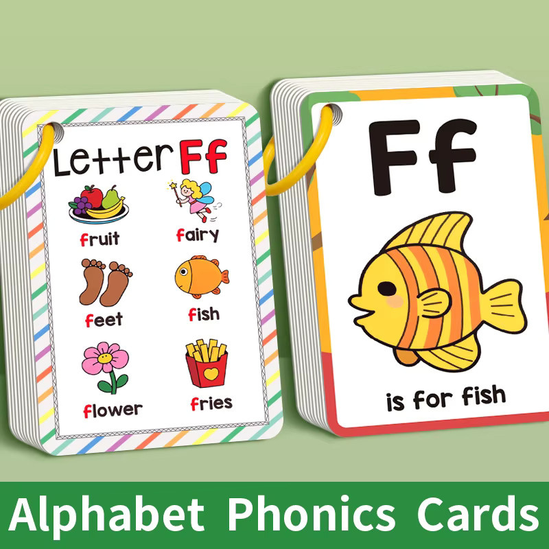 Englische Alphabetkarten für Kinder mit 26 farbigen Tier-Alphabet-Erkennungskarten aus Papier - Bild 2
