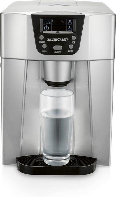 SILVERCREST KITCHEN TOOLS Eiswürfelmaschine SEMD 130 A1 in Silber mit Digitaldisplay - Bild 1