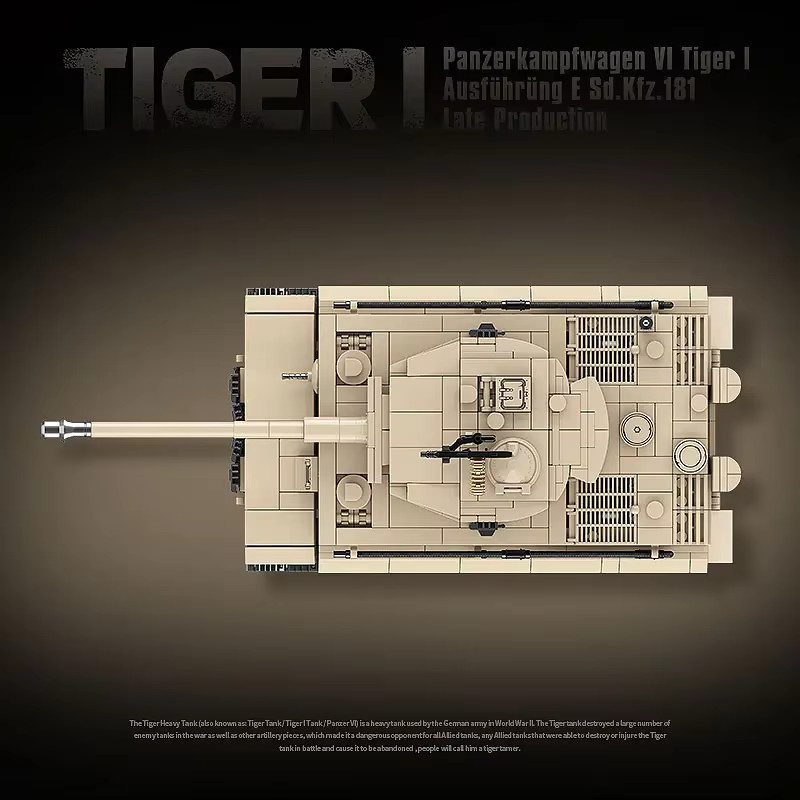 GSF Armee Tiger I Schwerer Panzer, Bausteine, Fahrzeuge - Bild 3
