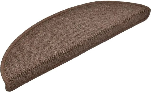 vidaXL Stufenmatten 10 Stück, Kaffeebraun, selbstklebend, rutschfest und pflegeleicht, B/T/H: 56 x 17 x 3 cm - Bild 1